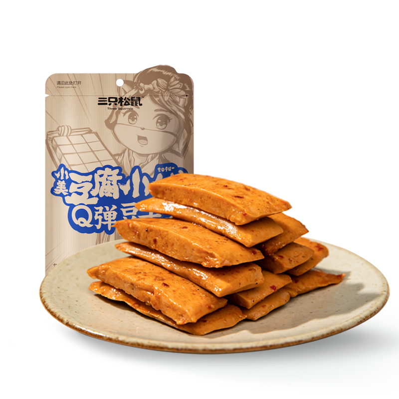三只松鼠 Q弹豆干甜辣味100g