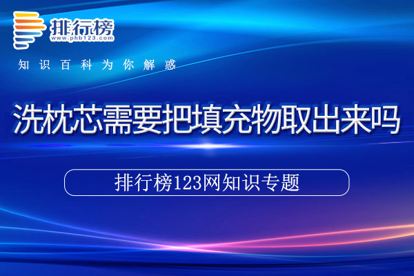 洗枕芯需要把填充物取出来吗
