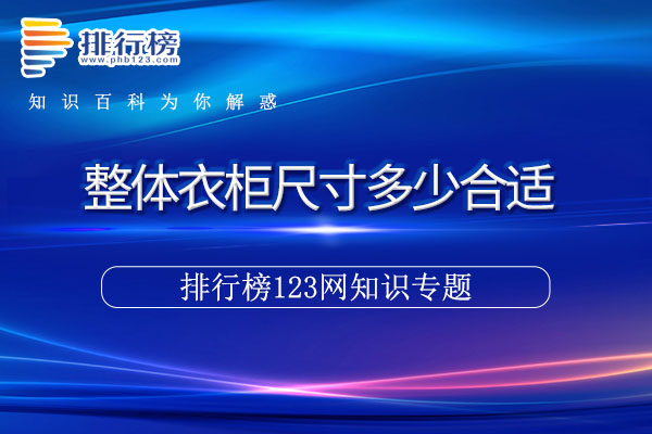 整体衣柜尺寸多少合适