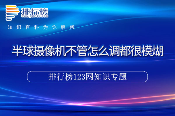 半球摄像机不管怎么调都很模煳