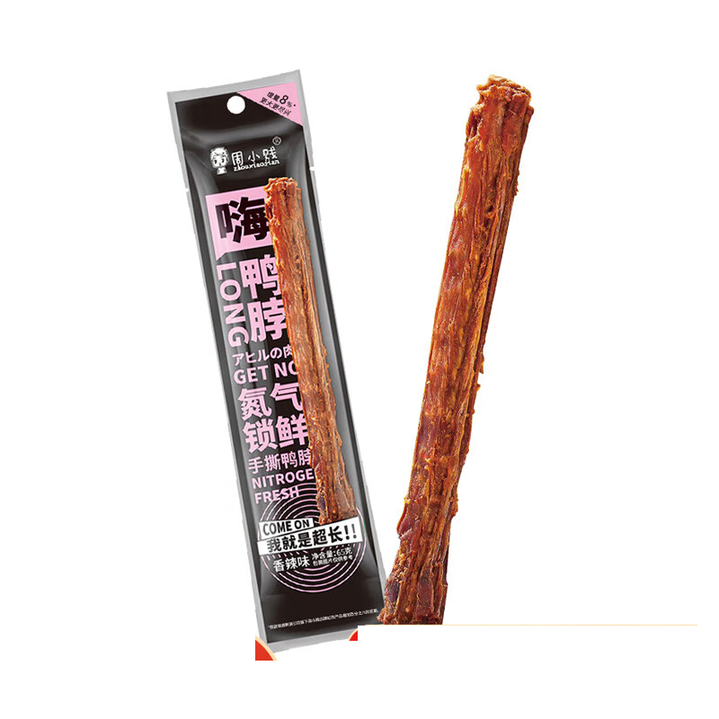 周小贱 香辣味风干鸭脖65g
