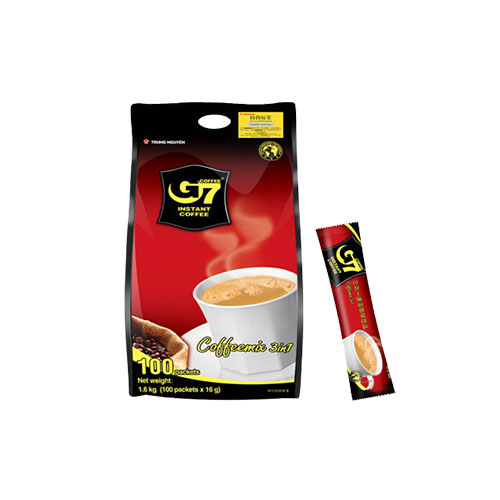 中原G7 三合一速溶咖啡16g*100条