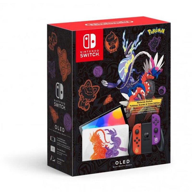 任天堂 Switch日版OLED精灵宝可梦朱紫限定机