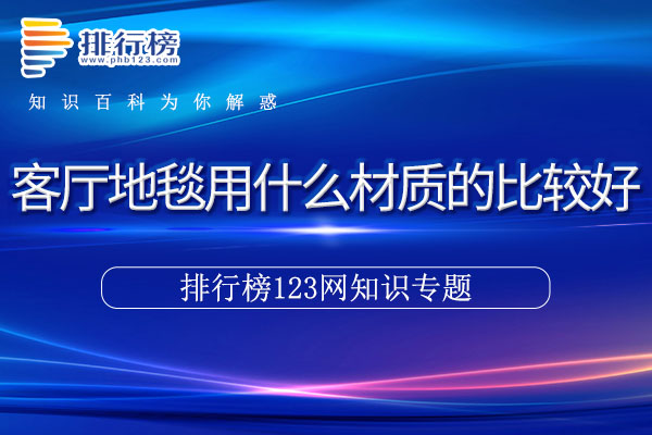 客厅地毯用什么材质的比较好