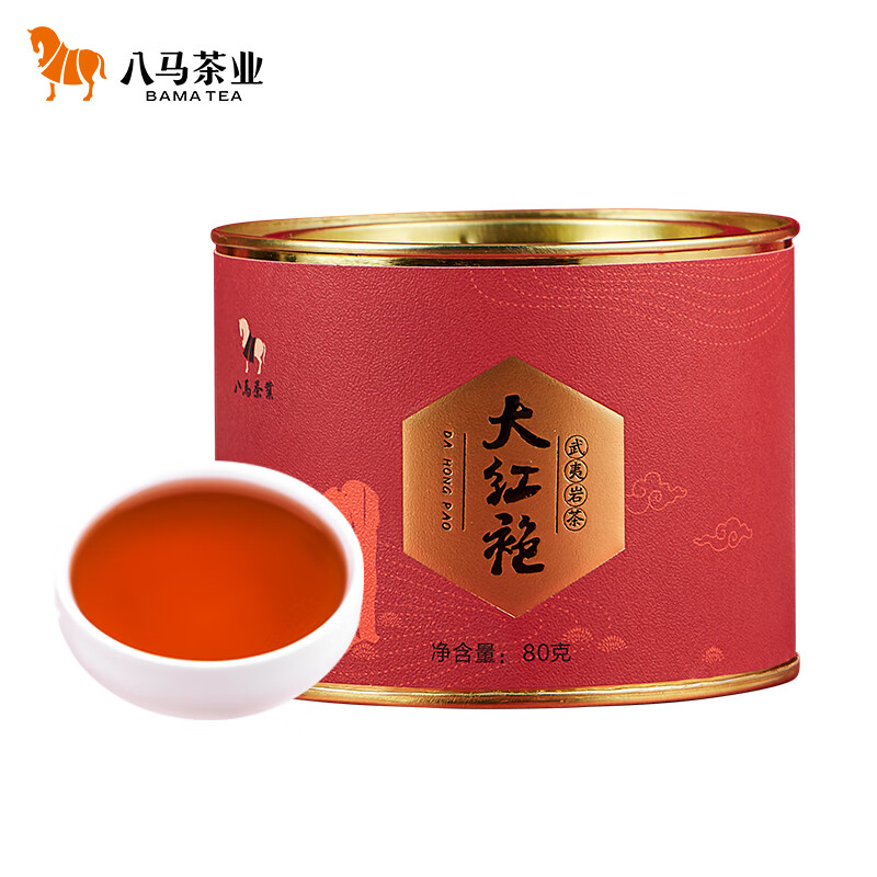 八马茶业 大红袍圆罐装 80g