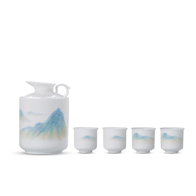 景德镇 龙吟千里江山温酒器套装