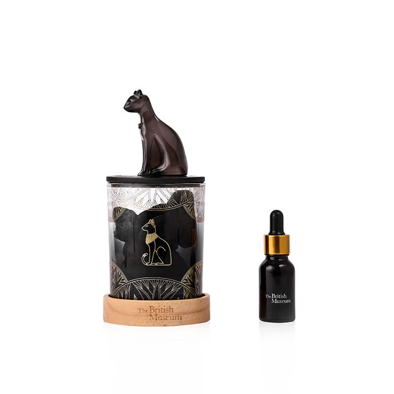 大英博物馆 高冷猫香薰晶石灯
