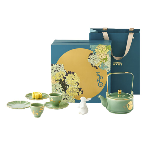 中国国家博物馆 花好月圆茶具套装礼盒