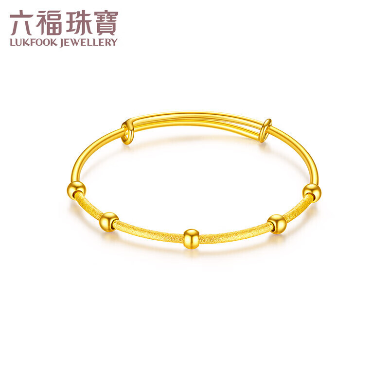 六福珠宝 迷你珠BB手镯