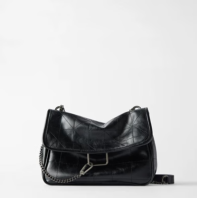 zara 菱格链条流浪包