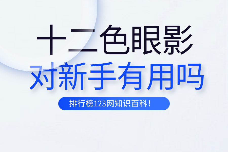 十二色眼影对新手有用吗