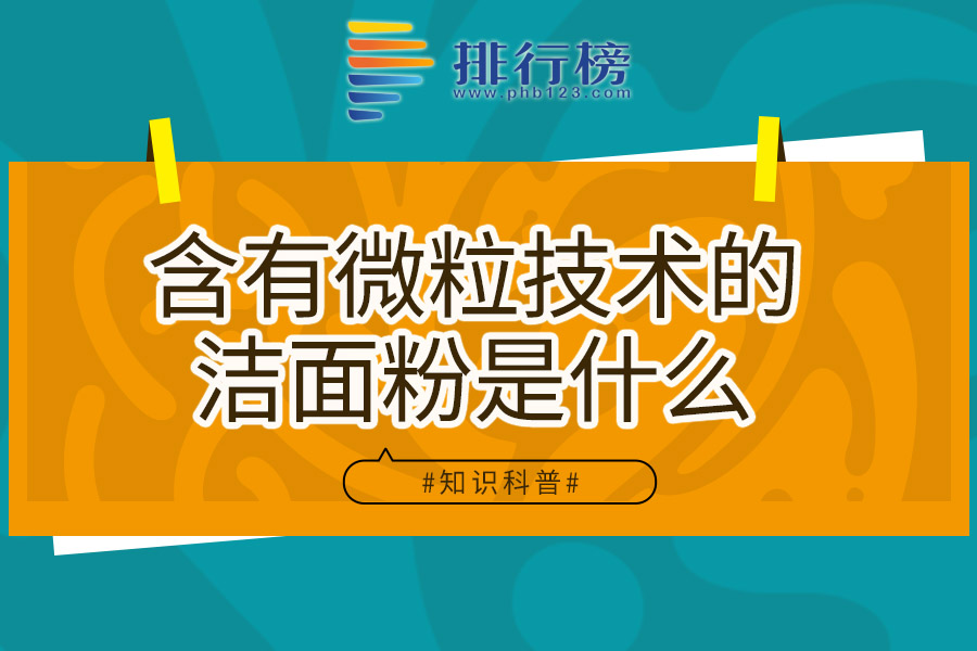 含有微粒技术的洁面粉是什么