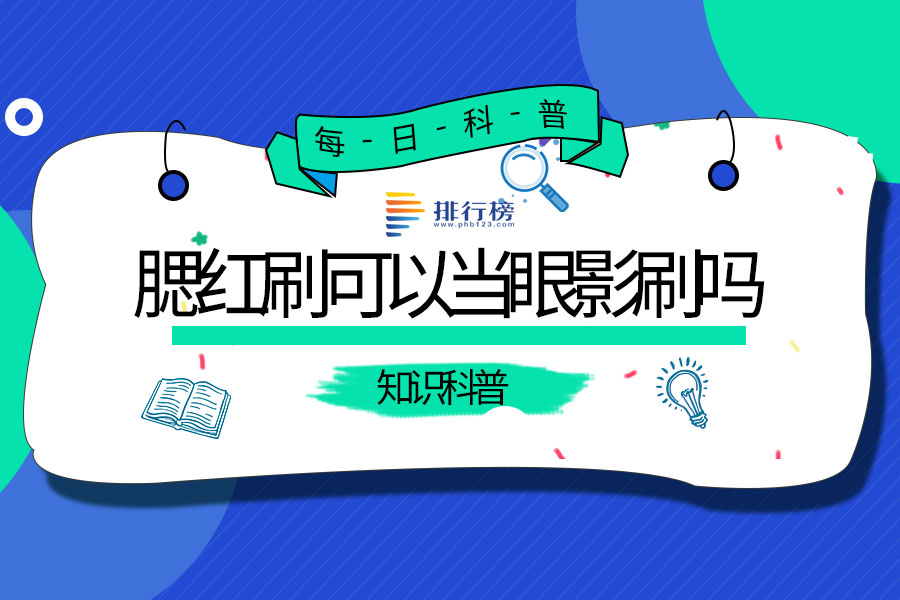 腮红刷可以当眼影刷吗