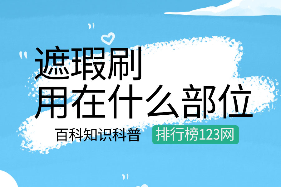 遮瑕刷用在什么部位