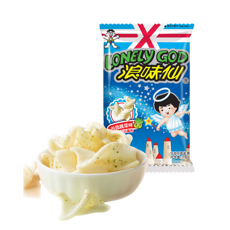 旺旺 零食薯片田园蔬菜味