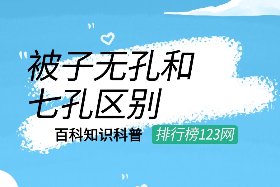 被子无孔和七孔区别